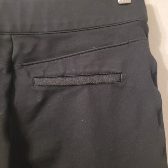 Spanx Womens Perfect High Rise Flare Pants Size M Petite Black Pull On Slimming - Picture 4 of 10